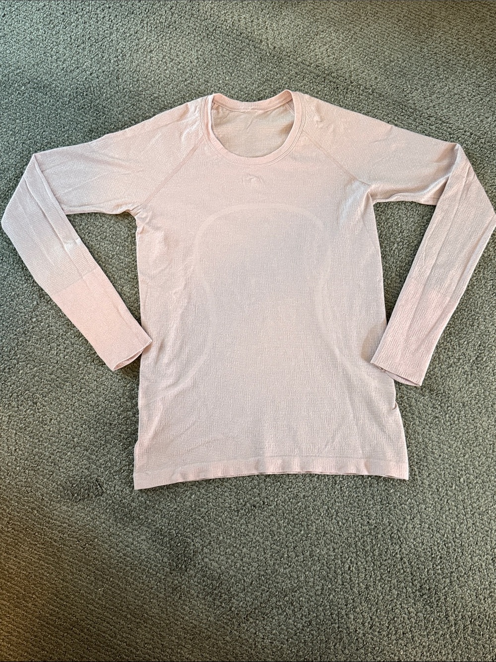lululemon athletica Long Sleeve Crew Tee in Light Pink